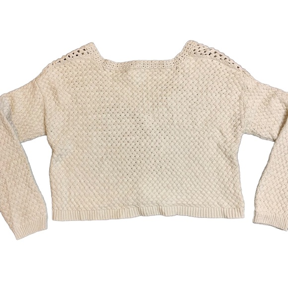 SALE Crochet 100% cotton limited edition maximalist cropped cardigan XL - Picture 3 of 5